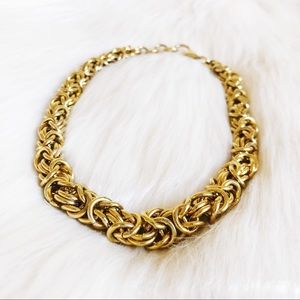 Thick Chunky Vintage Gold Necklace